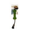 Beeztees Sumo Mini Dentel Kemik İpli Kauçuk Köpek Oyuncağı Yeşil 20 Cm