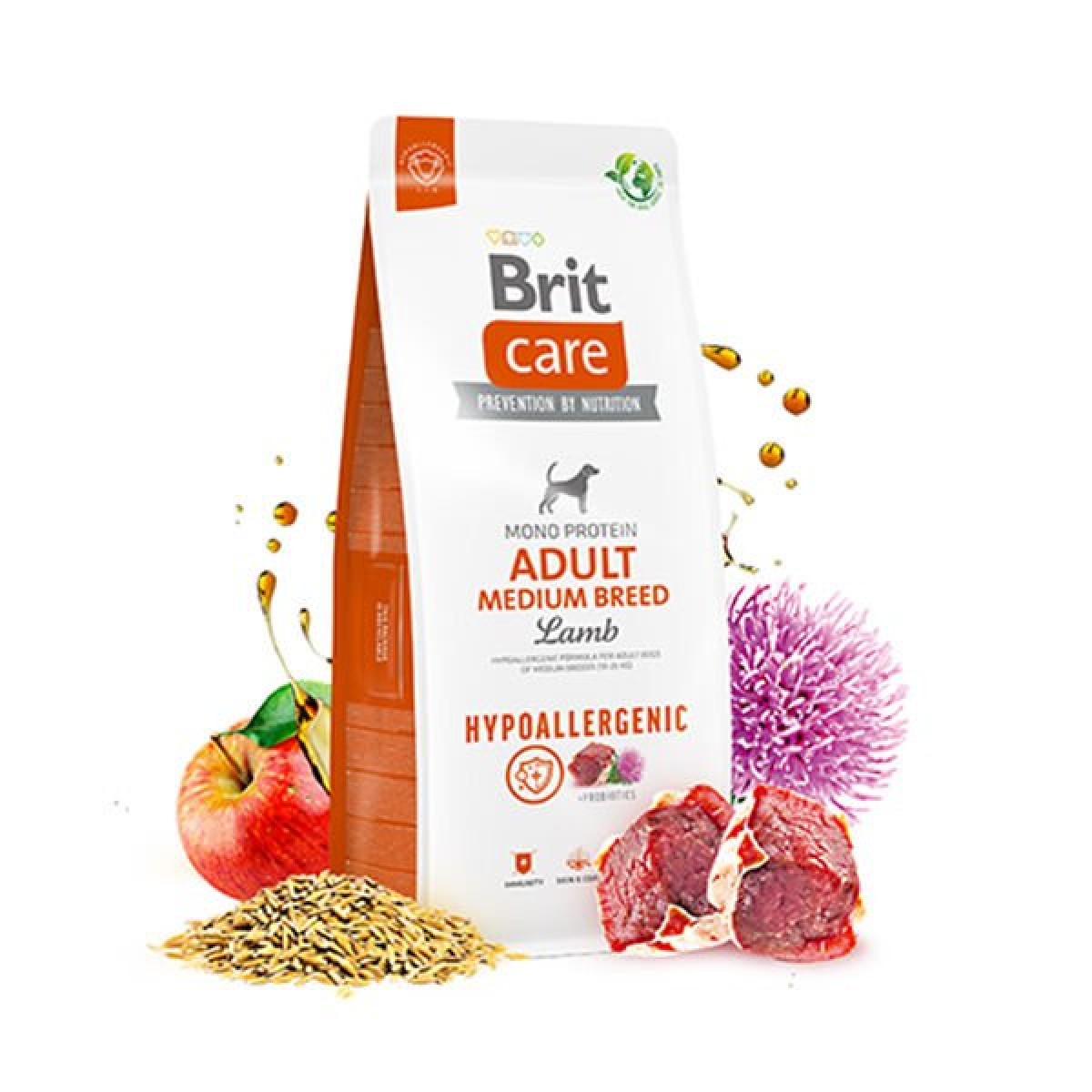 Brit Care Hypo-Allergenic Kuzu Etli Orta Irk Yetişkin Köpek Mamasi 3 Kg