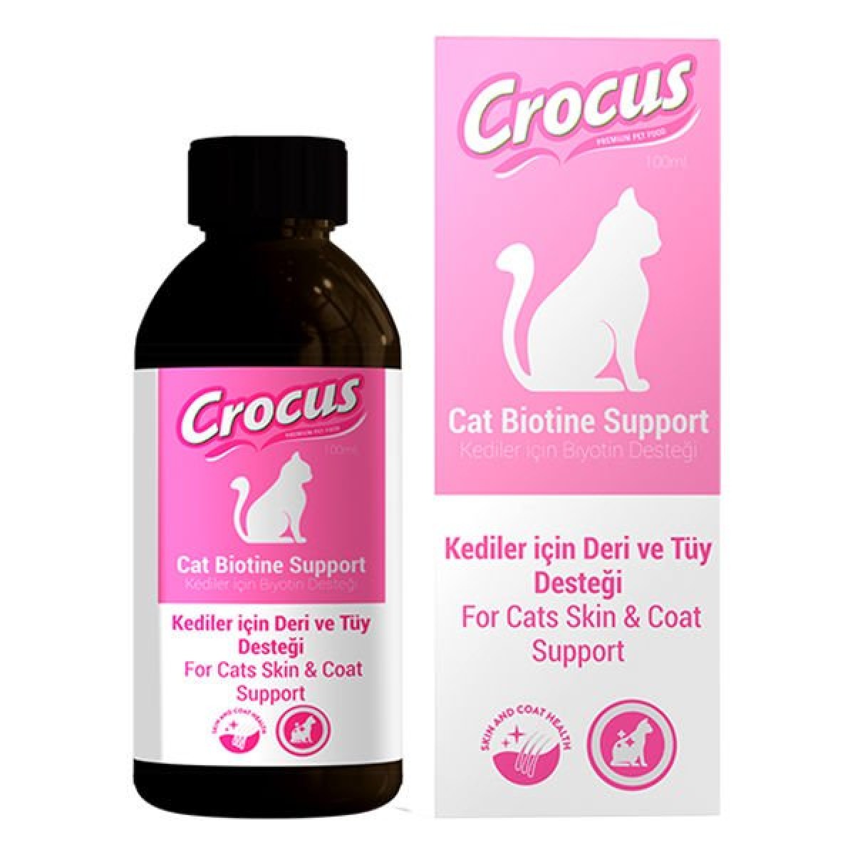 Crocus Kedi Deri ve Tüy Sağlığı Destekleyici Damla 100 Ml