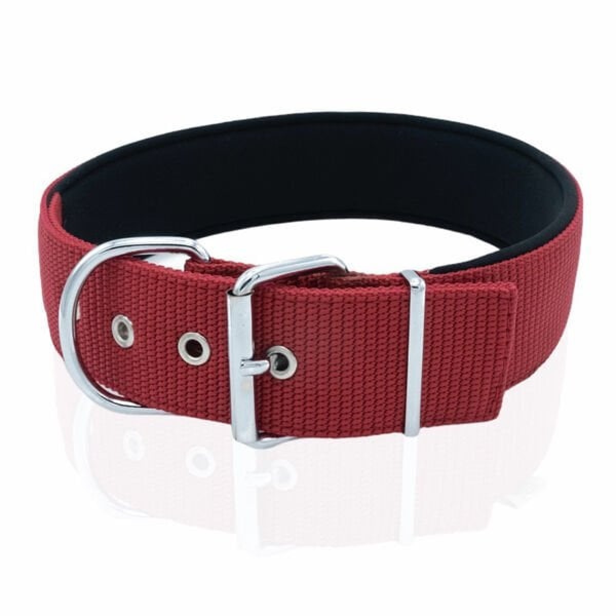 Doggie Elit Dokuma Köpek Boyun Tasması Medium Kırmızı 5x55-65 Cm