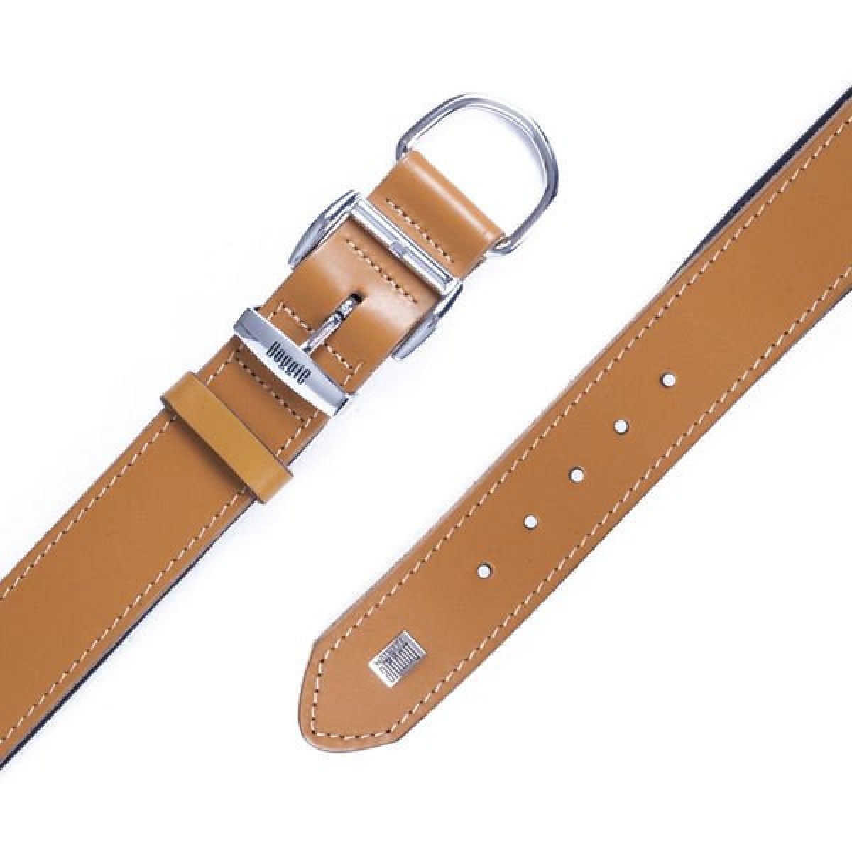 Doggie Konfor Deri Köpek Boyun Tasması Large Camel 4x57-65