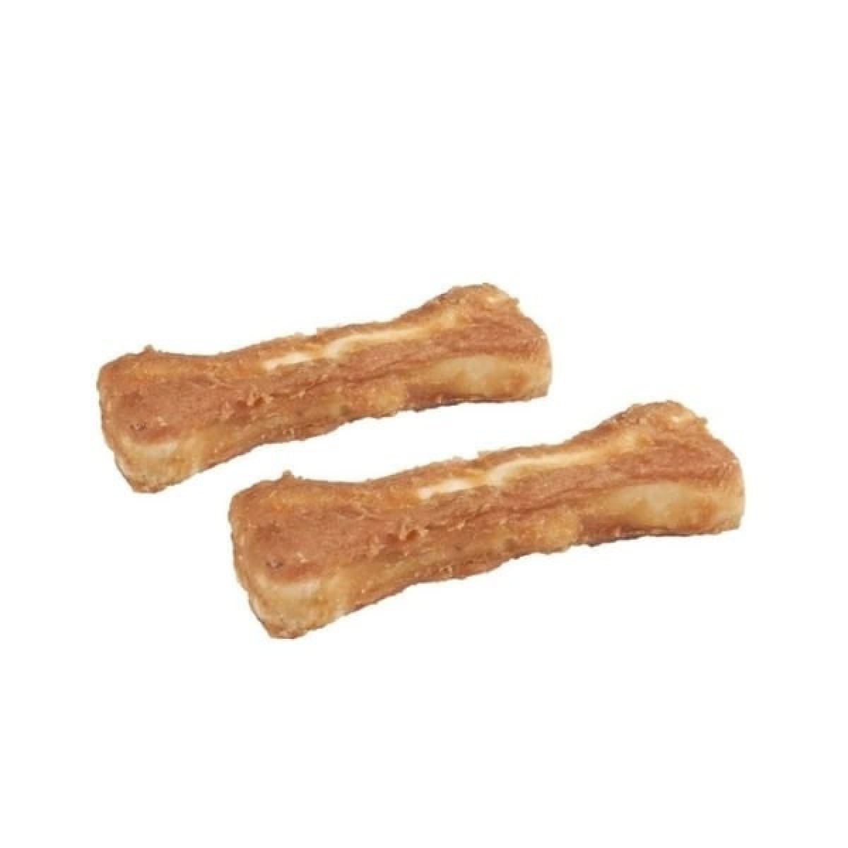 Flamingo Rhide Tavuk Kaplı Kemik Köpek Ödül Maması 2 Adet 15 Cm 220 Gr