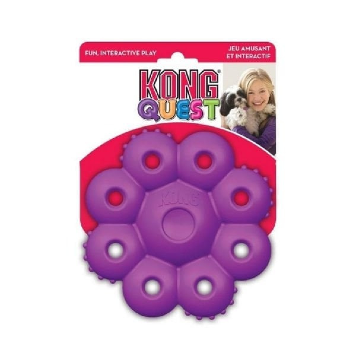 Kong Quest Star Çiçek Şeklinde Köpek Oyuncağı Small