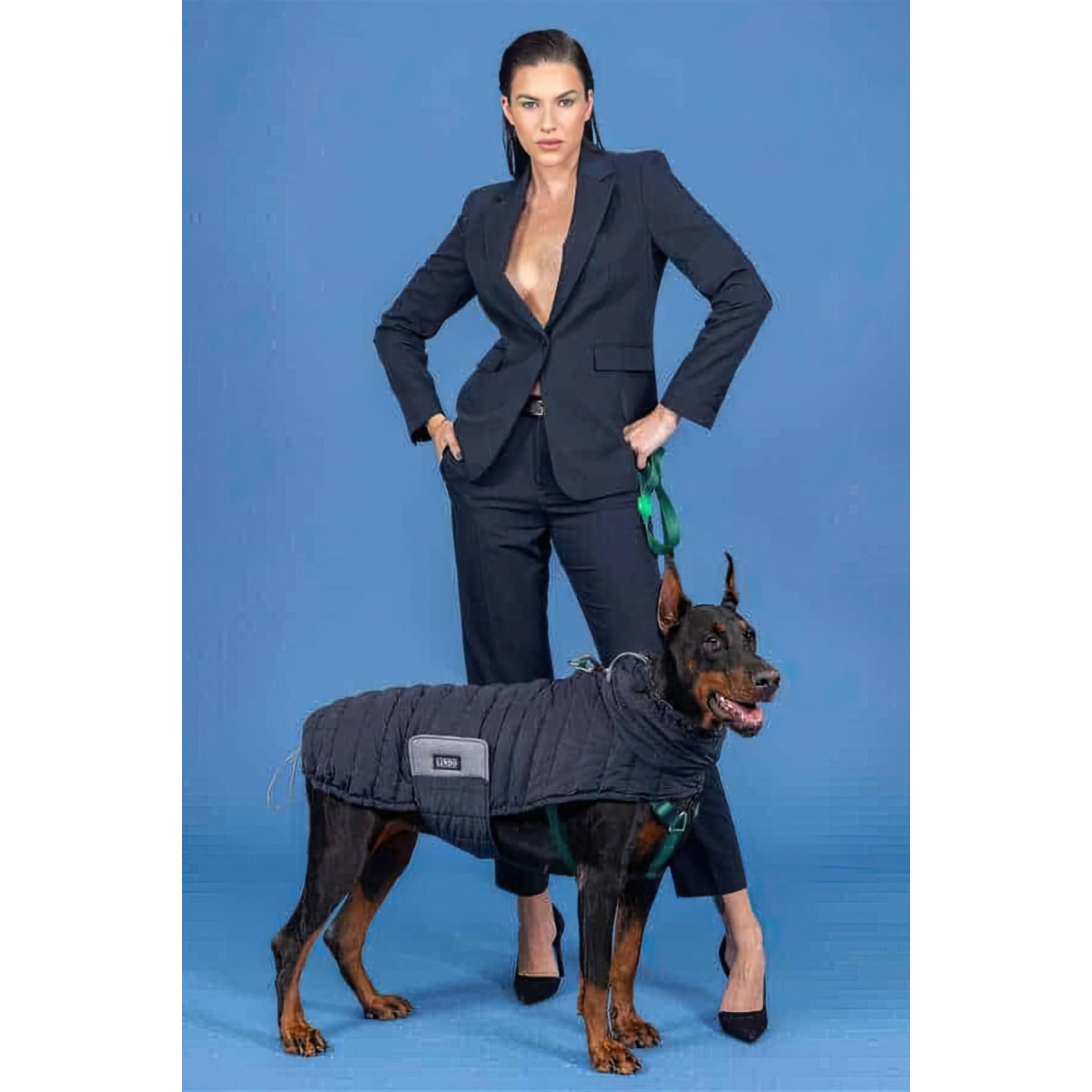 Lindo Dogs Air Puff Deep Köpek Montu Siyah Beden 8