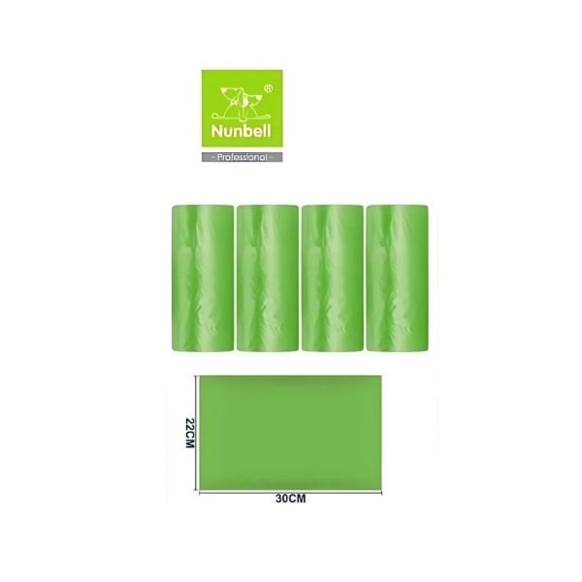 Nunbell Yedekli Köpek Dışkı Toplama Torbası 12 Adet