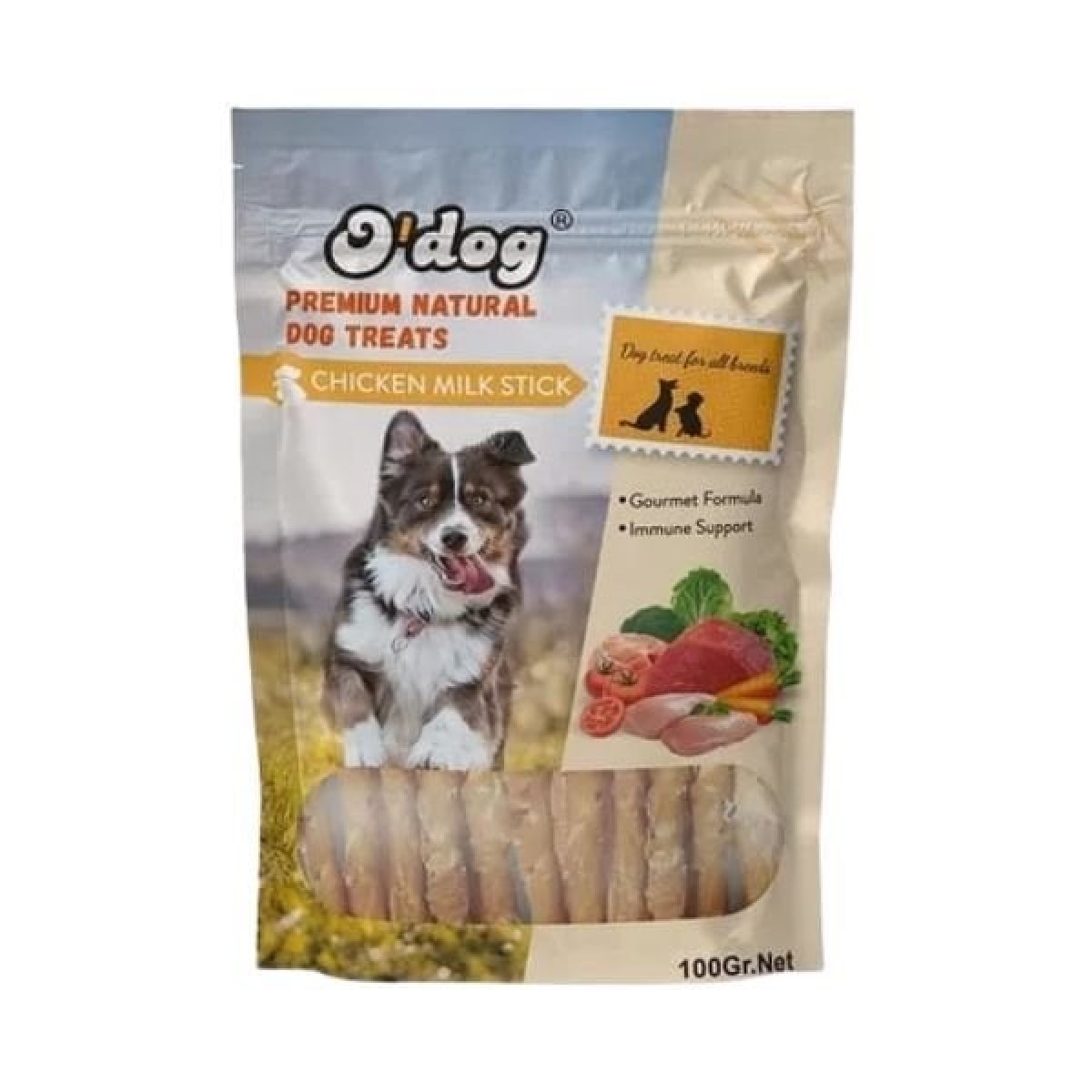 O Dog Tavuklu ve Süt Aromalı Çubuk Köpek Ödül Maması 100 Gr