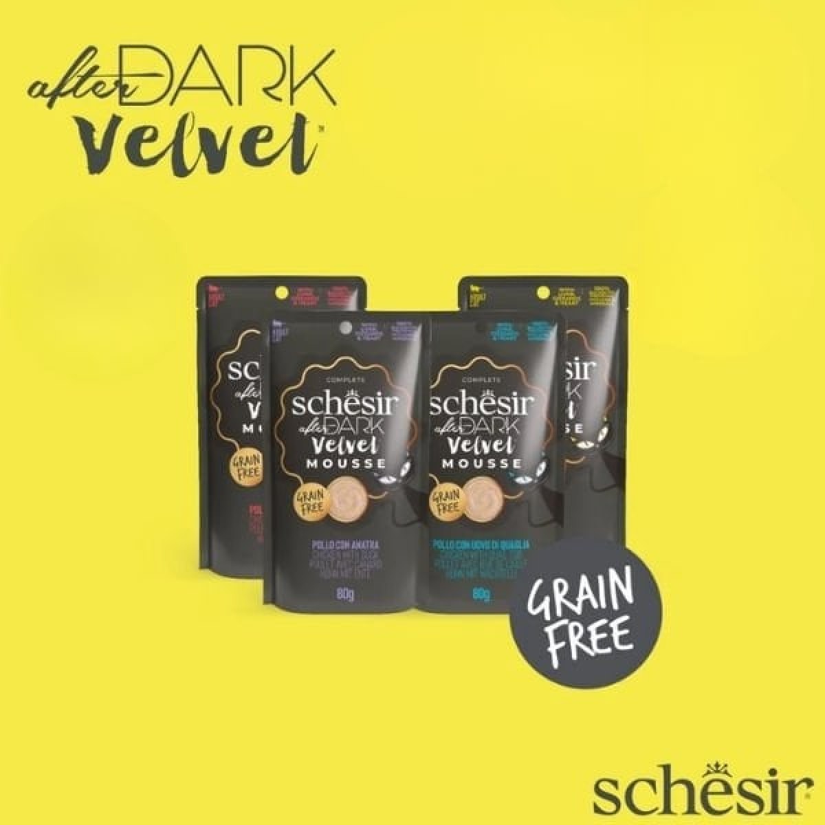 Schesir After Dark Velvet Et Suyunda Karışık Lezzetler Pouch Yetişkin Konserve Kedi Maması 12 Adet 80 Gr